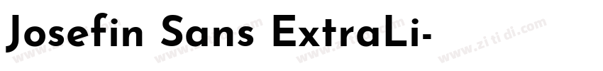 Josefin Sans ExtraLi字体转换